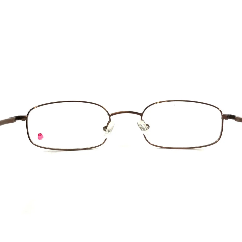 Nutmeg Collection Small Eyeglasses Frames NM#46 BRN Brown Wire Rim 50-20-140